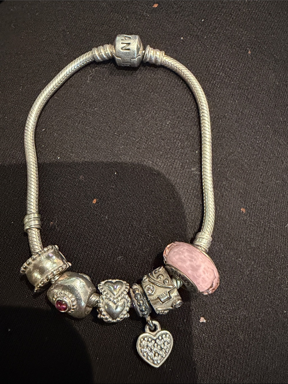 Pandora Bracelet with 6 Charms